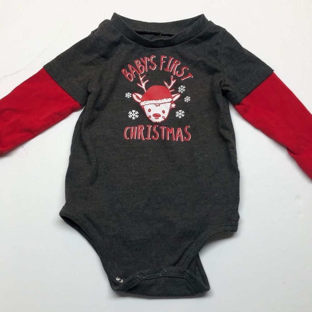 🔑5/$30 Baby’s First Christmas Onesie